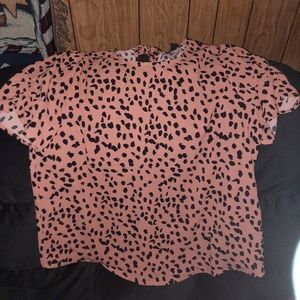 Womens Large coral blouse